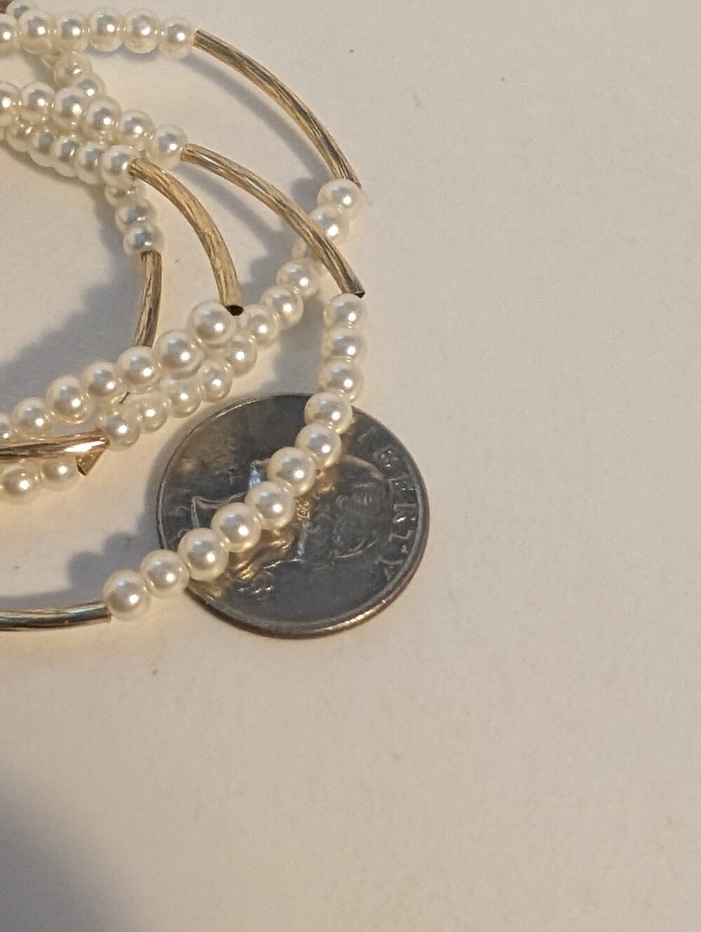 Altr'd State Stretch Beaded Bracelet Pearl - Picture 4 of 5
